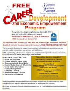 CWA Career Development flyer